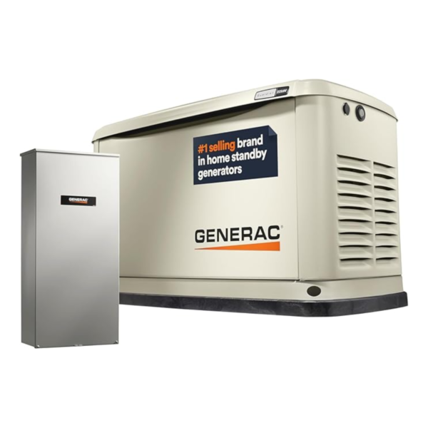 Guardian Series 22 kW/19.5 kW Air Cooled Home Standby Generator with Wi-Fi and Whole Home 200 Amp Transfer Switch