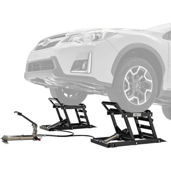 Black Widow Hydraulic Underbody Access Car Lift with Ramp – 3,000 LB. Capacity per Pair