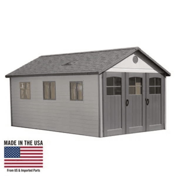 Lifetime 11×21 Storage Garage Kit W/ 9 Ft Wide Doors (60237)