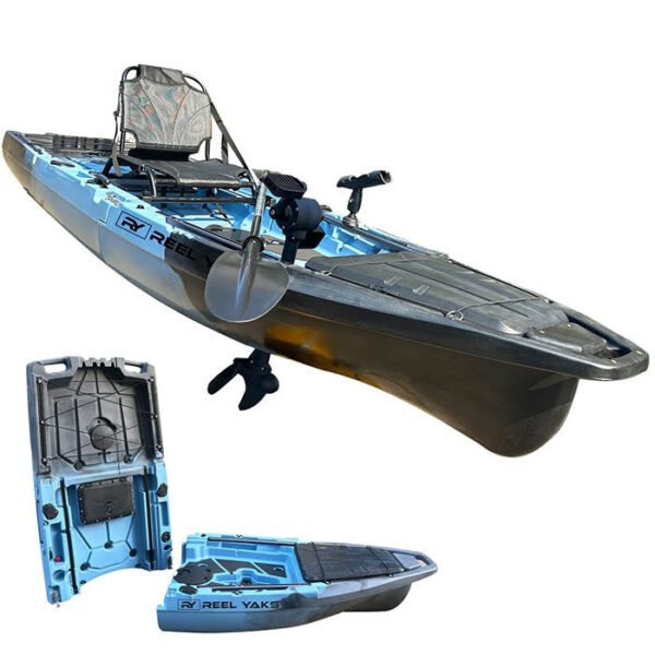 ReelYaks 10ft Recon Modular Prop Drive Pedal Fishing Kayak | 430lbs Capacity | 2 Piece